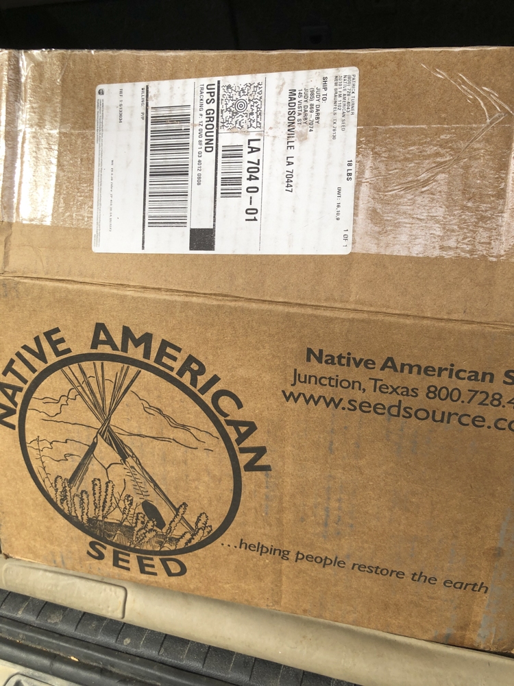 Native American Seed purchase.